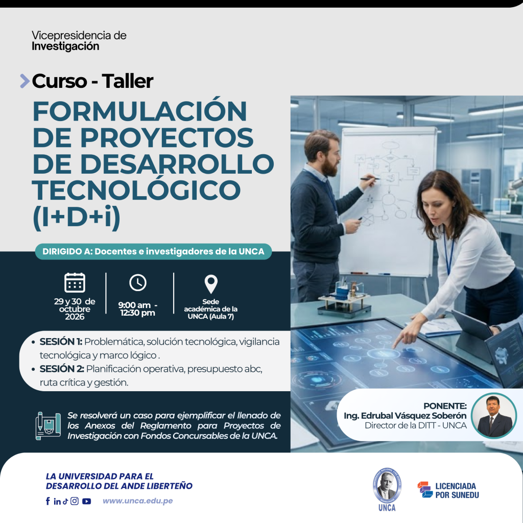 FORMULACIÓN DE PROYECTOS  DE DESARROLLO TECNOLÓGICO  (I+D+i)